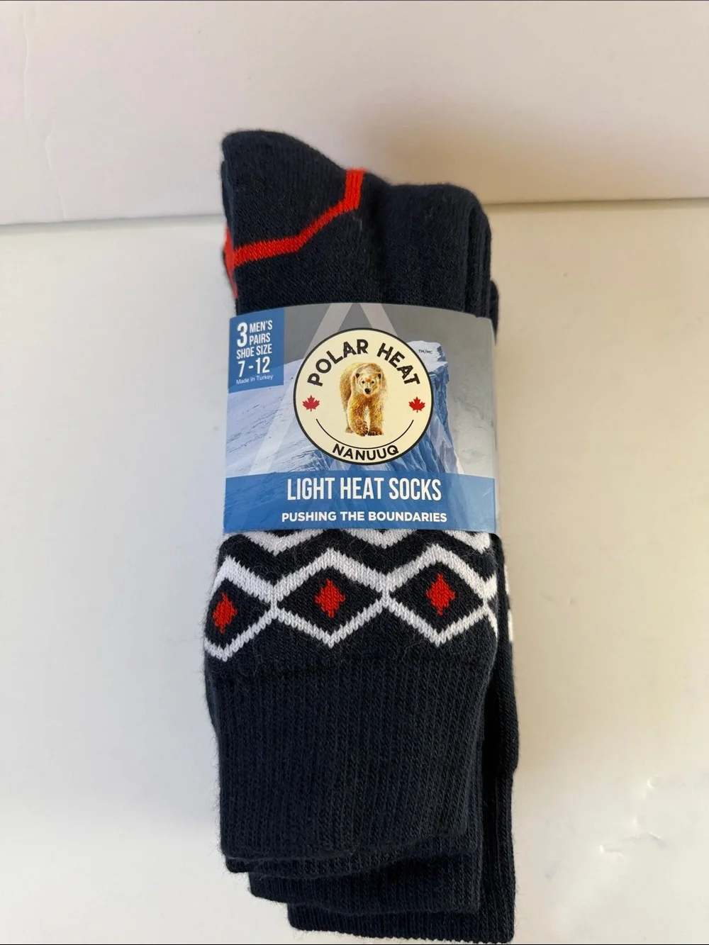 New Men’s Polar Heat 3 Pairs Light Heat Socks